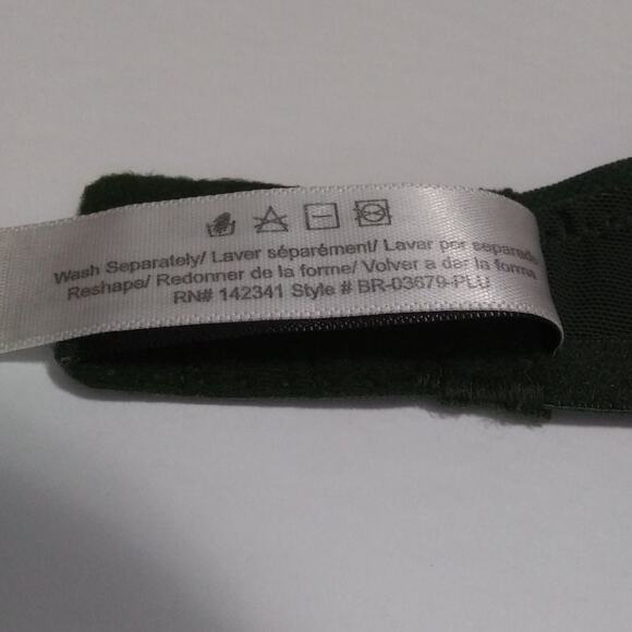 Adore Me Forest Green Nude Push Up Bra Mirianne Size 32C Underwire Padded Lace - Picture 10 of 11